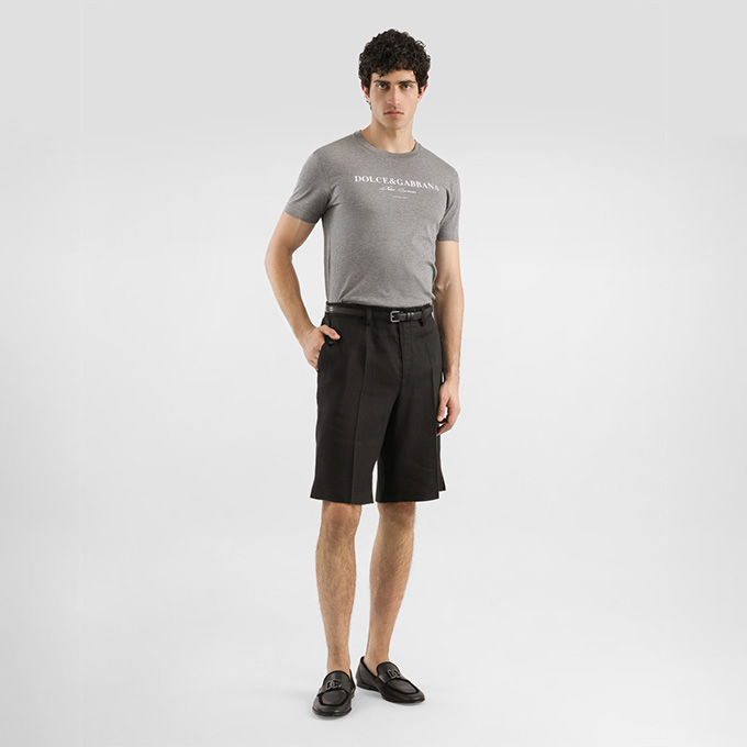 dolce & gabbana logo print cotton t-shirt